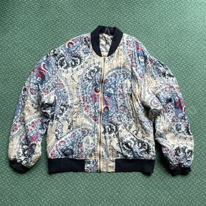 Free People Paisley Bomber Jacket - Women’s